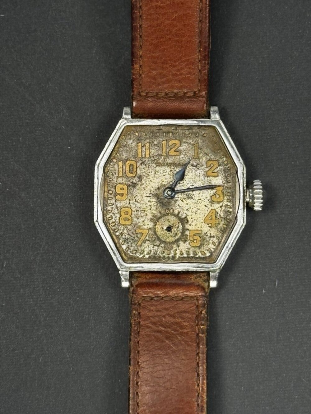 Waltham Art Deco Octagonal Wristwatch Sub Seconds Manual Wind Repair